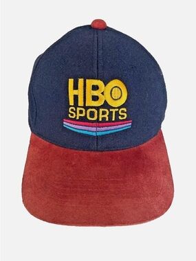 Vintage 90s HBO Sports SnapBack Wool Hat